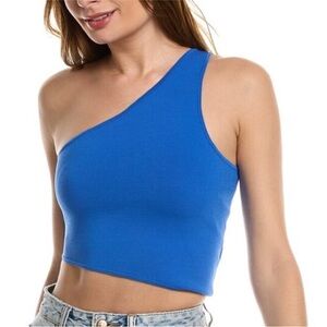 ALC Colby one shoulder asymmetrical top - royal blue - size L perfect condition